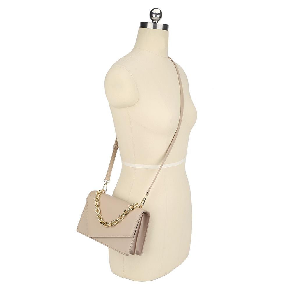 Smooth Plain Chain Link Crossbody Bag - Flip Flop Dynasty