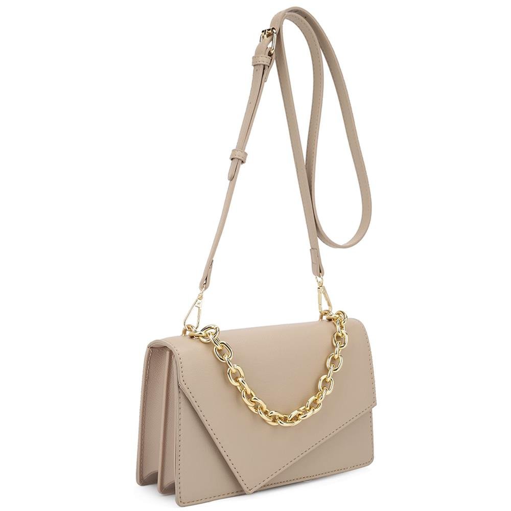 Smooth Plain Chain Link Crossbody Bag - Flip Flop Dynasty