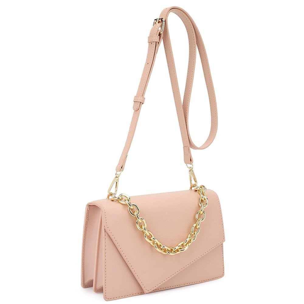 Smooth Plain Chain Link Crossbody Bag - Flip Flop Dynasty