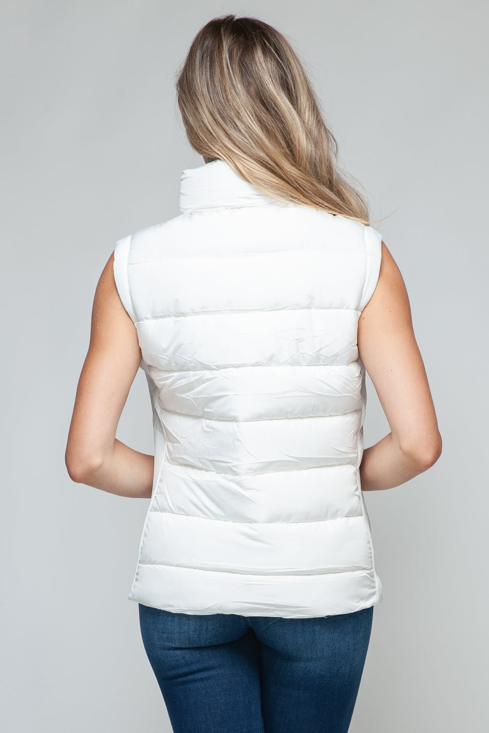 Snobbish Zip Up Turtleneck Vest with Pockets - Flip Flop Dynasty