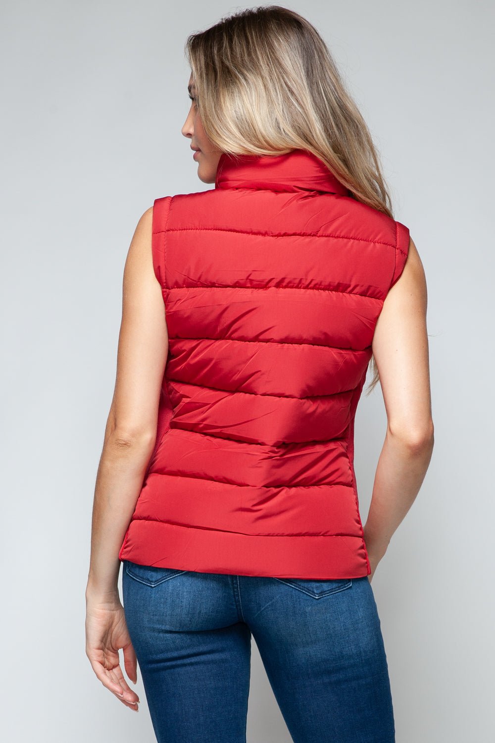 Snobbish Zip Up Turtleneck Vest with Pockets - Flip Flop Dynasty