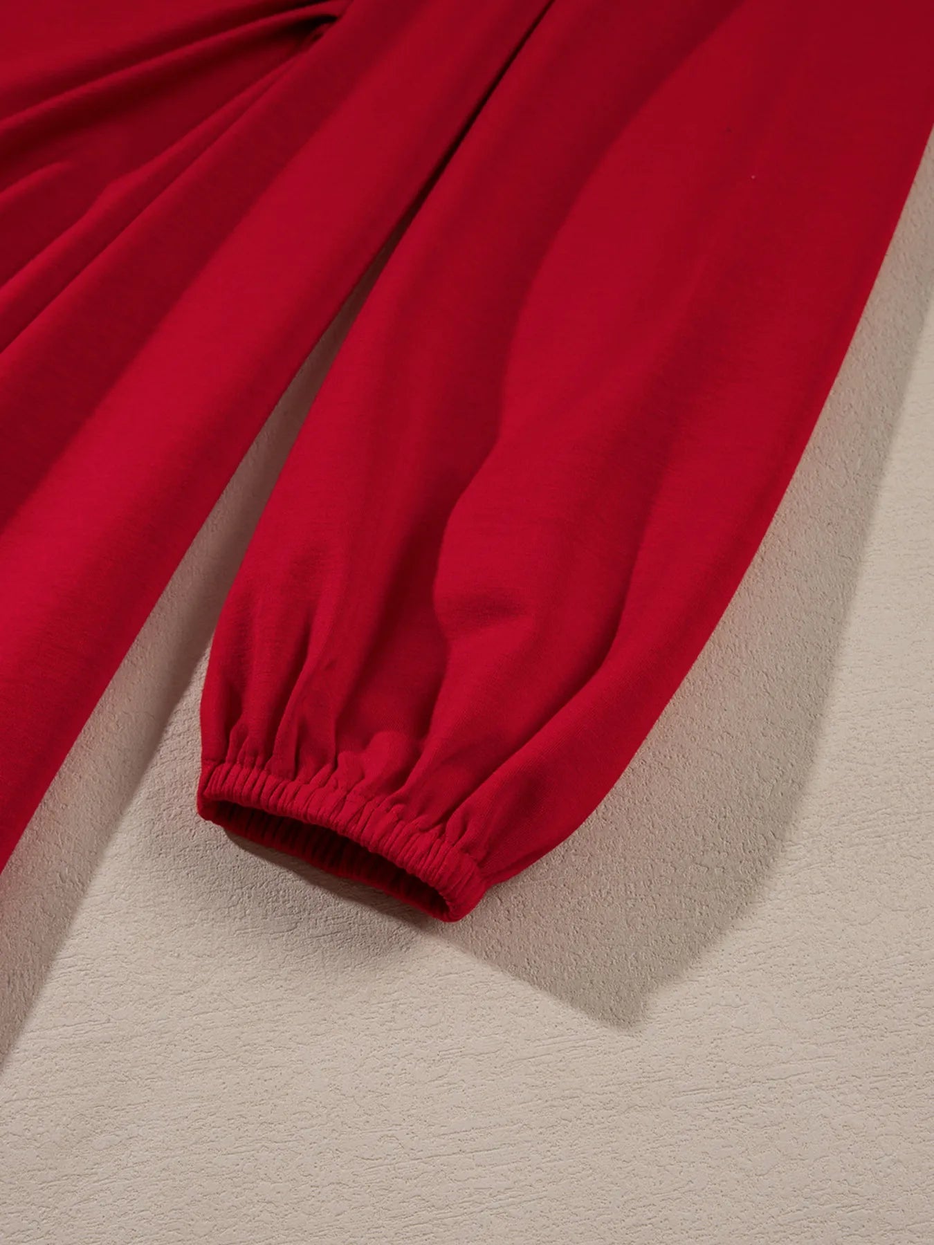 Solid Color Ruched Detail Long Sleeve Midi Dress - Flip Flop Dynasty