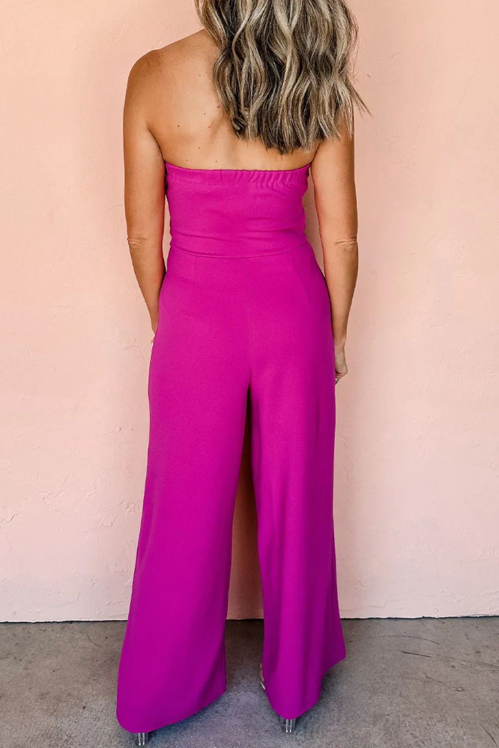 Tied Tube Wide Leg Jumpsuit - Flip Flop Dynasty