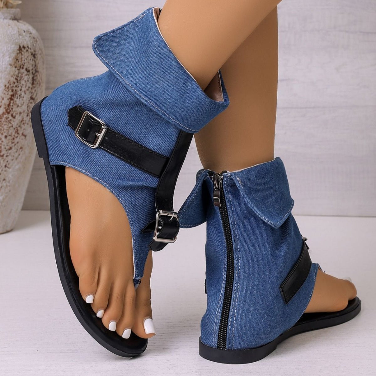 Toe Post Buckle Sandals - Flip Flop Dynasty