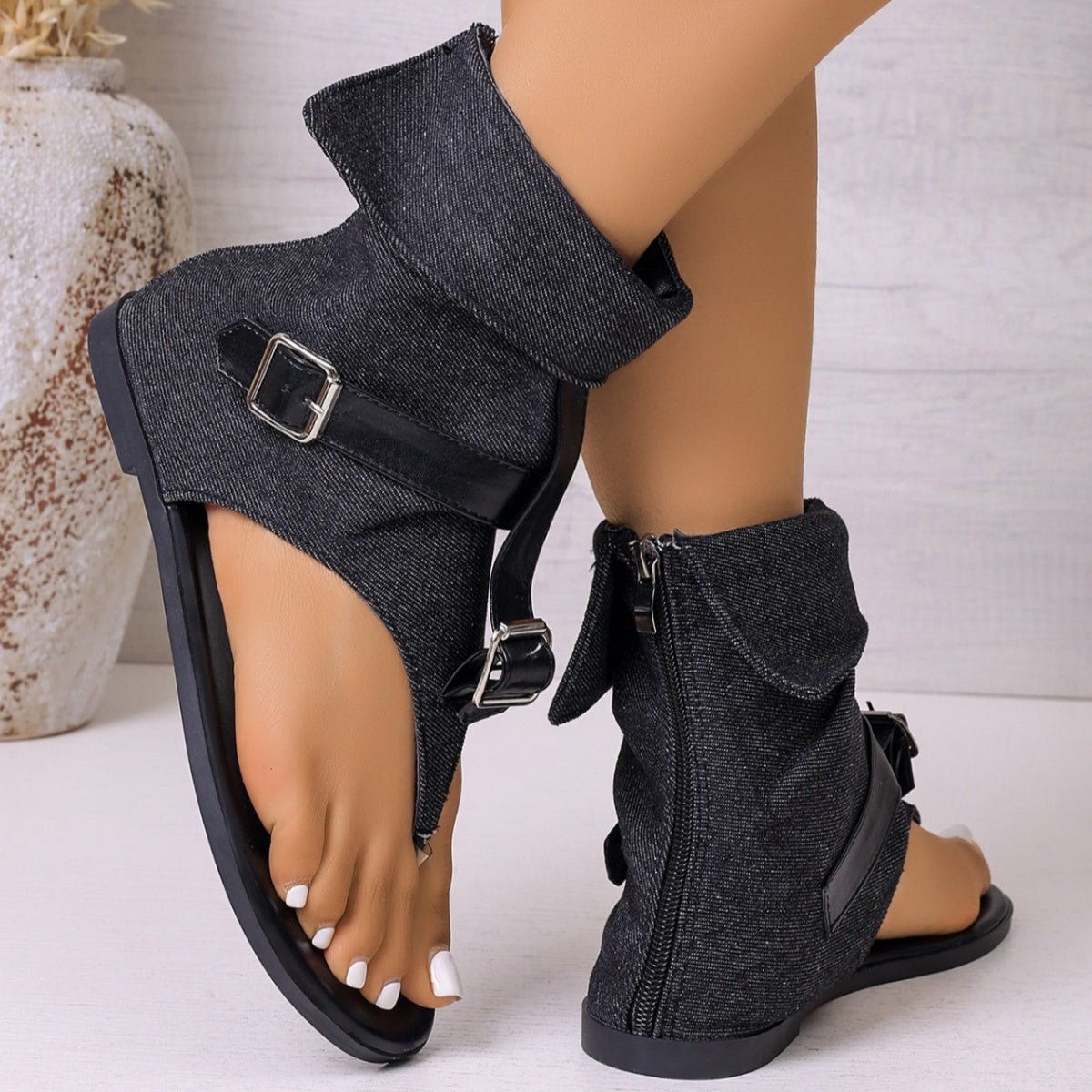 Toe Post Buckle Sandals - Flip Flop Dynasty