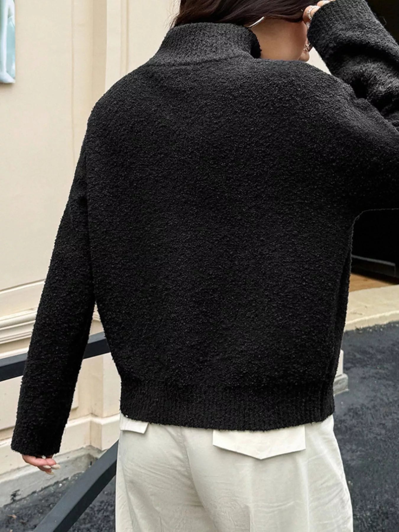 Turtleneck Long Sleeve Sweater - Flip Flop Dynasty