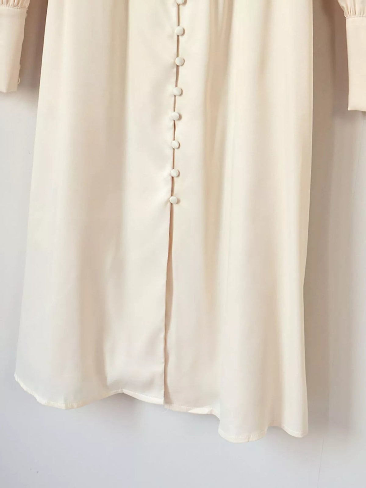 V-Neck Lantern Sleeve Midi Dress - Flip Flop Dynasty