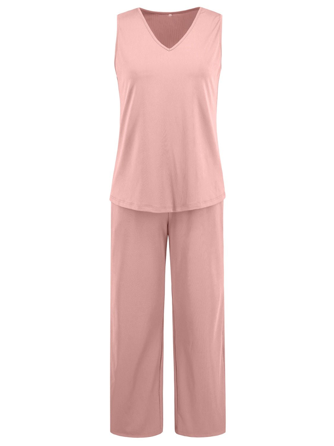 V - Neck Tank, Long Sleeve Cover - Up and Pants Three Piece Set - Flip Flop Dynasty