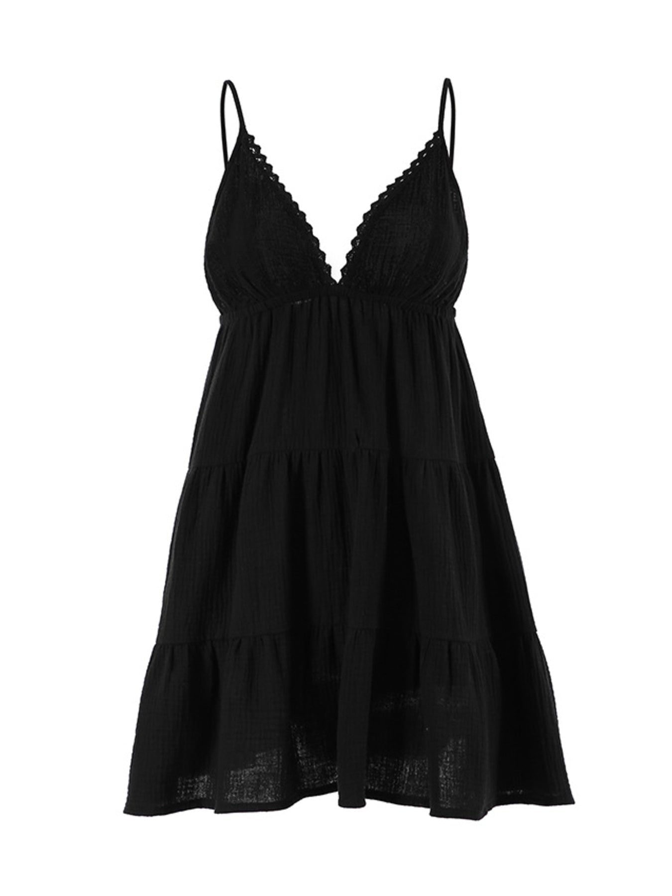 V - Neck Tiered Mini Dress - Flip Flop Dynasty