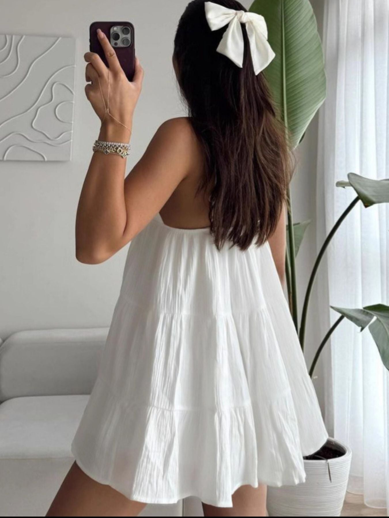 V - Neck Tiered Mini Dress - Flip Flop Dynasty