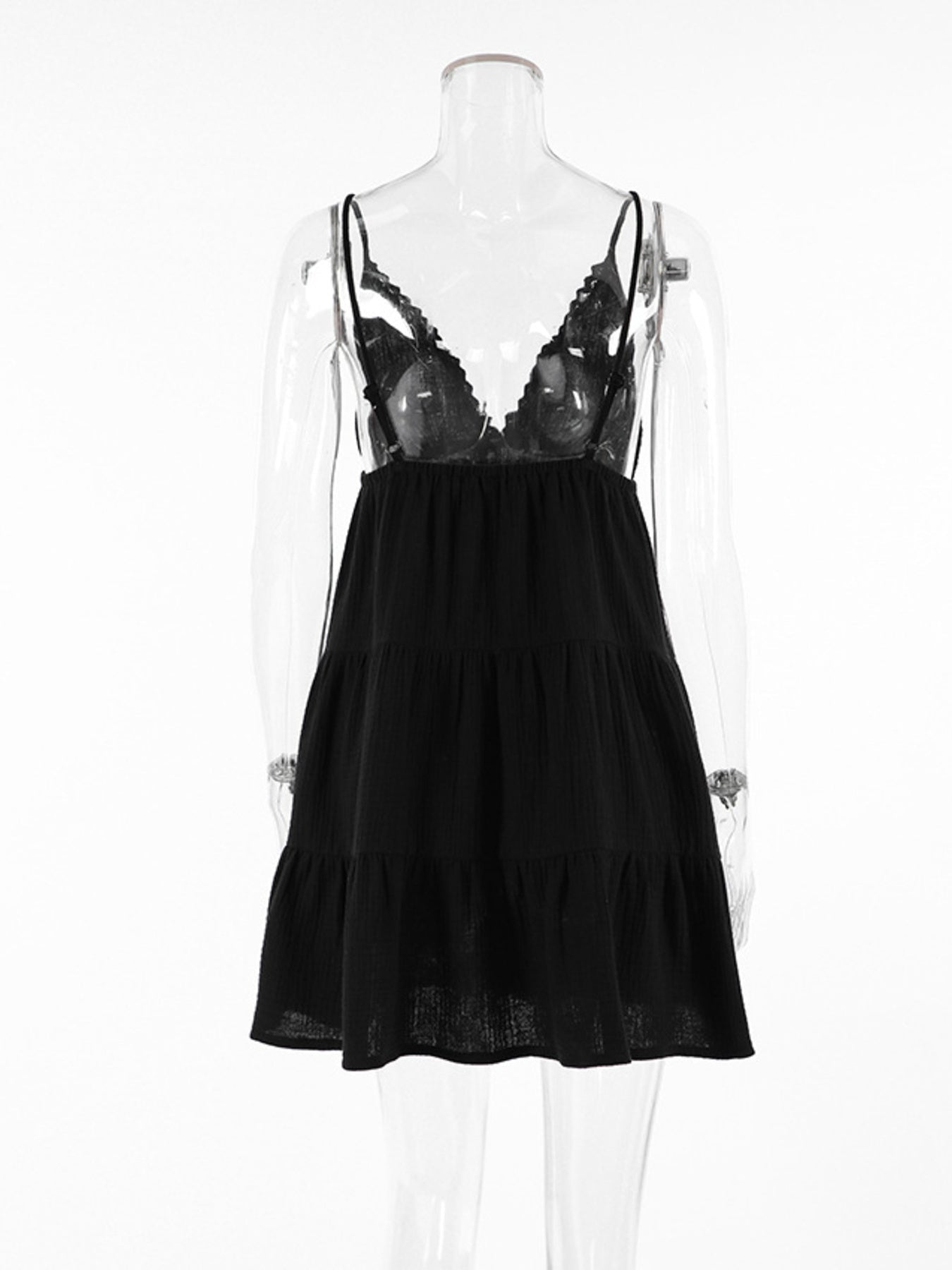 V - Neck Tiered Mini Dress - Flip Flop Dynasty