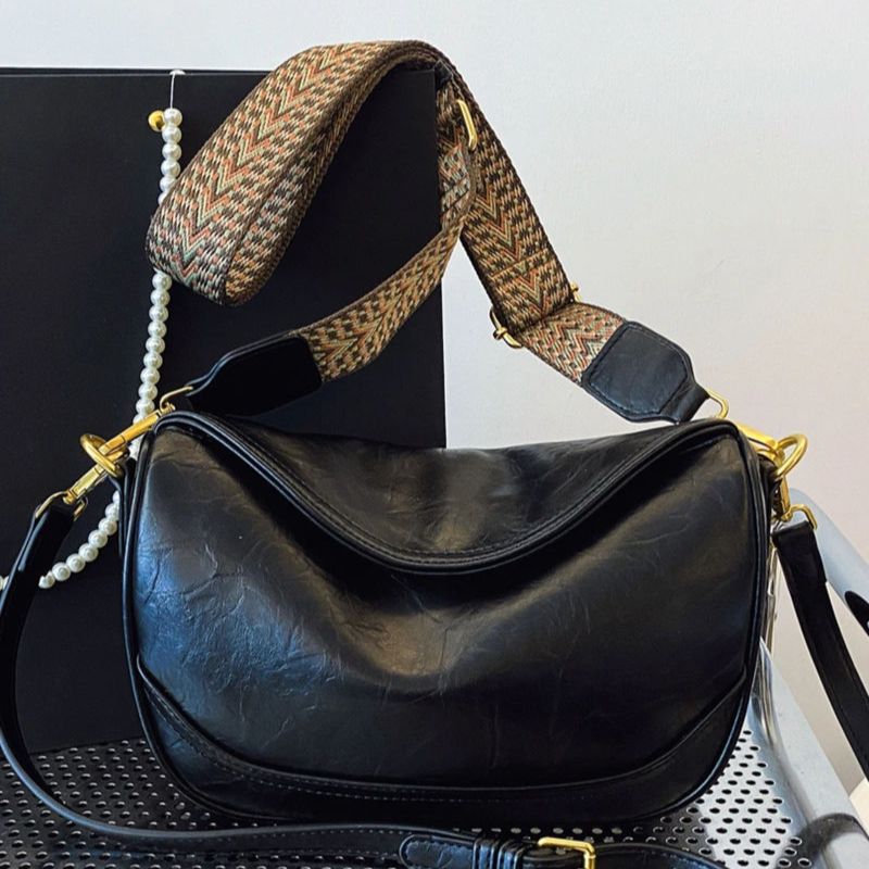 Vintage Style Wide Strap Crossbody Bag - Flip Flop Dynasty