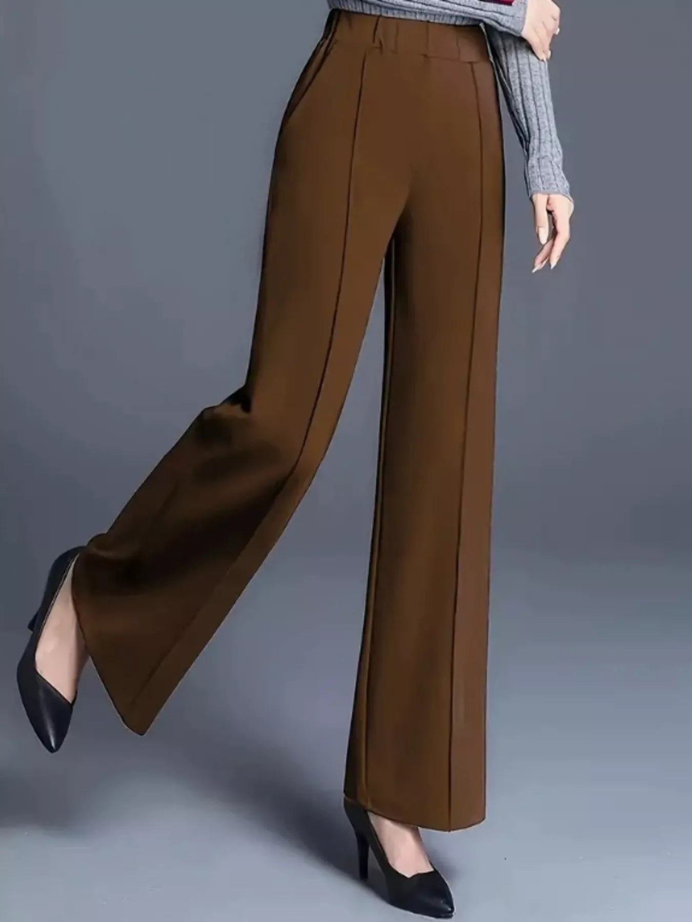 Wide Leg High Waist Pants - Flip Flop Dynasty