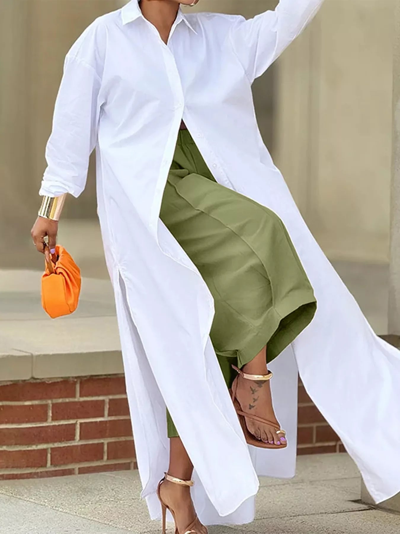 Wide Leg Pleated Detail Pants - Flip Flop Dynasty