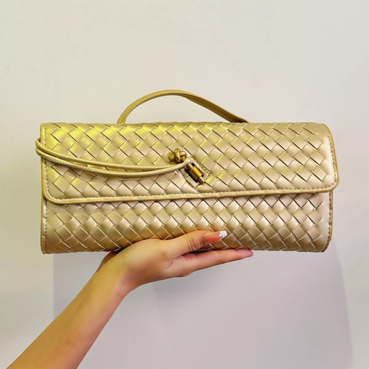 Woven Leather Crossbody Bag - Flip Flop Dynasty