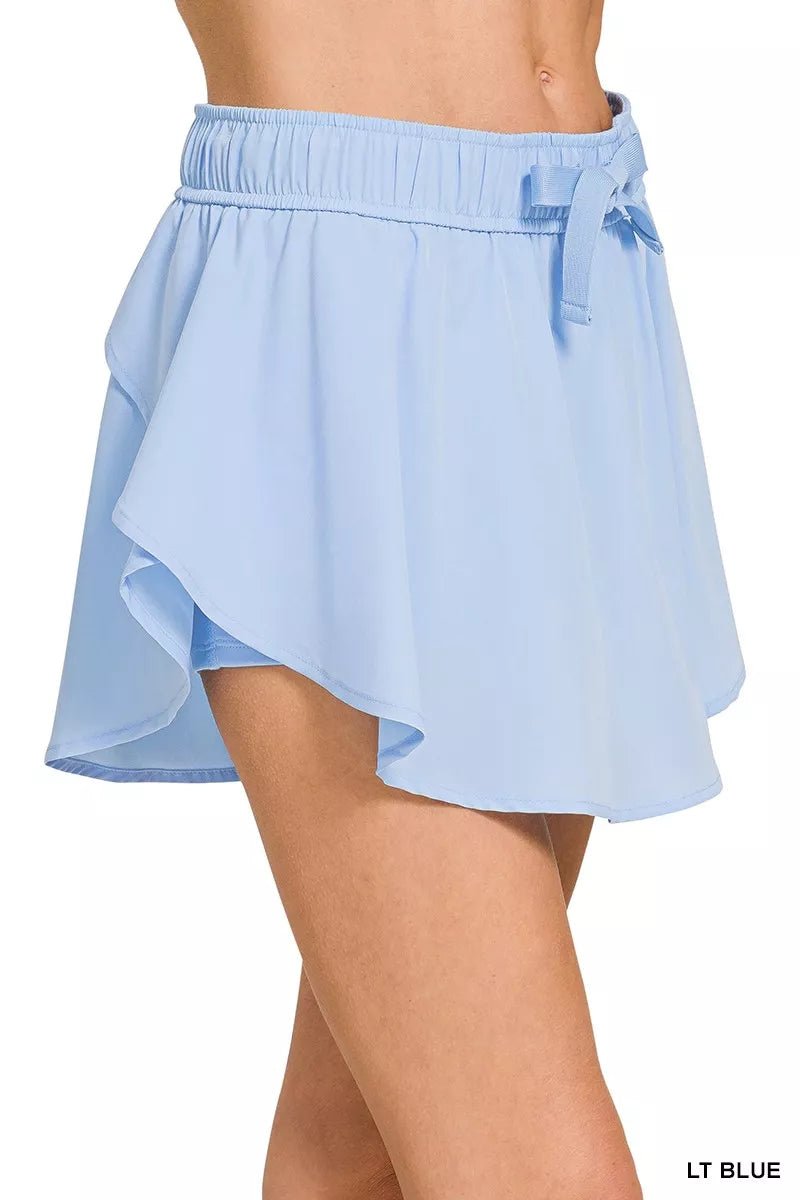 Zenana Soft Woven Active Skorts with Pockets - Flip Flop Dynasty